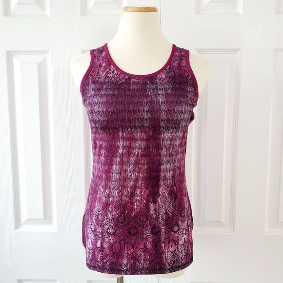 Athleta Tie Dye Print Athletic Tank Top - Picture 3 of 7